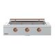 Caliber™ Rockwell Social 48" 3-Burner Stainless Steel Built-In Natural Gas Grill with Copper Hardware-0