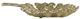 A & B Home Gold Leaf Plate-1