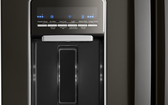 Whirlpool® 30" 19.7 Cu. Ft. Fingerprint Resistant Black Stainless French Door Refrigerator-2