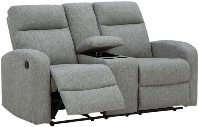 Signature Design by Ashley® Gauntlet Sterling Manual Reclining Loveseat-4