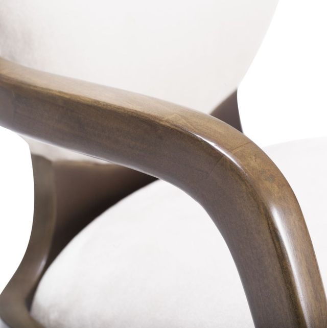 Michael Amini® Roxbury Park Cement Gray/Slate Dining Arm Chair-4