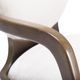Michael Amini® Roxbury Park Cement Gray/Slate Dining Arm Chair-4