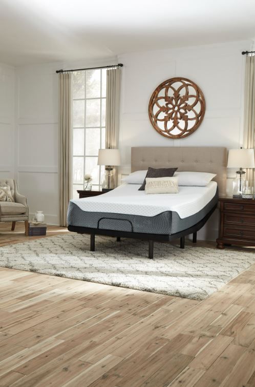 Sierra Sleep® by Ashley® Chime Elite 2-Piece 14" Memory Foam and Better Adjustable Base California King Mattress Set-3