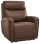 Signature Design by Ashley® Pincara Umber Power Auto Glide Recliner with Adjustable Headrest-0
