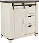 Jofran Inc. Madison County Brown/Vintage White 32" Accent Cabinet-0