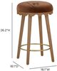 TOV Furniture Oodle Bronze/Light Walnut Counter Stool-2