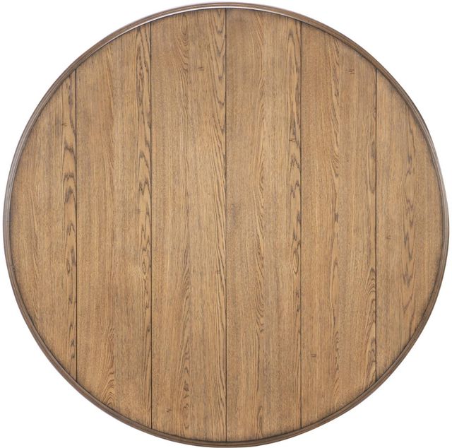 Legacy Classic Vintage Market Barnwood Oak Dining Table with Picket Fence Base-1