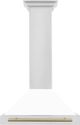 ZLINE 30" Autograph Edition White Matte Wall Mounted Range Hood-0
