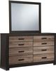 Signature Design by Ashley® Harlinton Warm Gray/Charcoal Bedroom Mirror-1