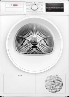 Bosch 300 Series 24" White Front Load Electric Dryer 