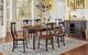 A-America® British Isles Antique Oak Extending Dining Table with Black Base-2