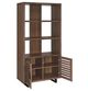 Coaster® Maddox Walnut 71" Cabinet Bookcase-1