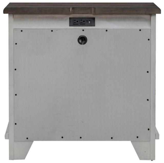 Liberty Furniture River Place Riverstone White/Tobacco Nightstand-4