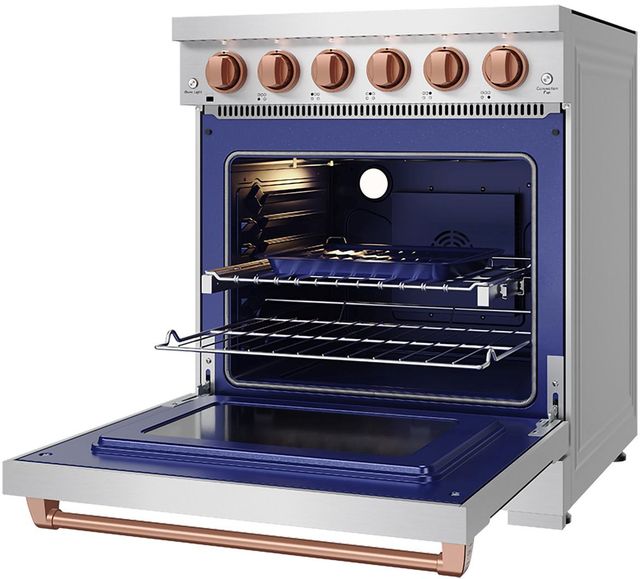 Thor Kitchen Gordon Ramsay Series 30" Stainless Steel Pro Style Electric Range with Precision Knob Control & Rose Gold Hardware-4