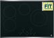 GE® 30" Stainless Steel on Black Electric Cooktop-2