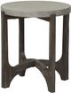 Liberty Furniture Cascade Wire Brush Rustic Brown End Table with Concrete Top-1