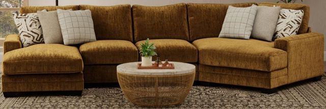Corinthian Furniture Bonita 2-Piece Bison U-Shape Chaise Sectional-0