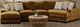 Corinthian Furniture Bonita 2-Piece Bison U-Shape Chaise Sectional-0