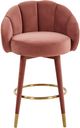 TOV Furniture Myla Salmon Swivel Counter Stool-3