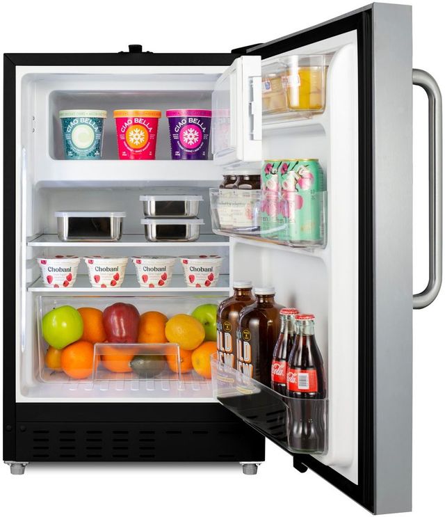 Summit® 2.7 Cu. Ft. Stainless Steel Under the Counter Refrigerator-4