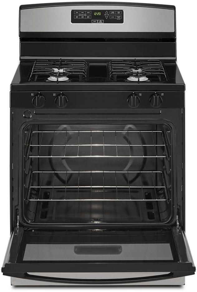 Amana® 30" Stainless Steel Freestanding Gas Range -1