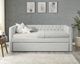 Crown Mark Trina Dove Gray Twin Upholstered Daybed-2