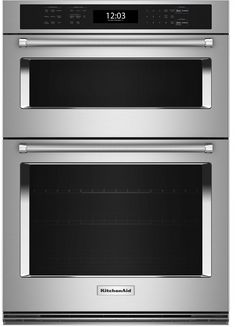 KitchenAid® 27" Stainless Steel Oven/Microwave Combo Electric Wall Oven