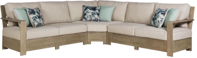 Signature Design by Ashley® Silo Point 3-Piece Brown Outdoor Sectional-0