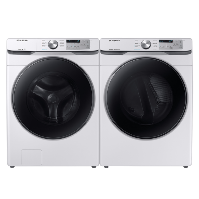 Samsung White Front Laundry Pair-0