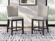 Signature Design by Ashley® Neymorton Brown/Dark Grayish Upholstered Bar Stool-1