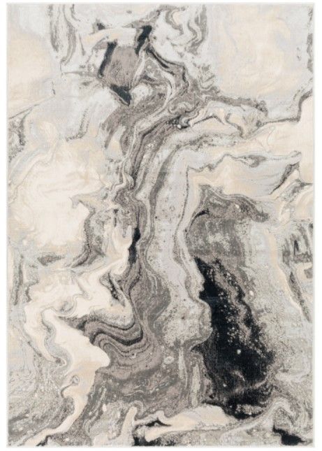 Surya Impulse Black/Gray/White 4'x6' Area Rug-0