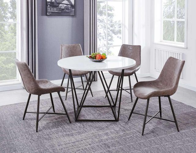 Steve Silver Co. Ramona 5-Piece Deep Bronze Dining Table Set-0