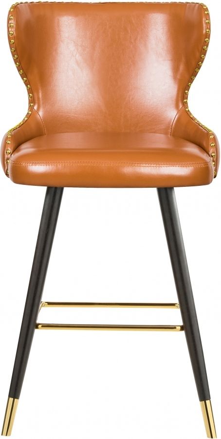 Meridian Furniture Hendrix Cognac Leather Counter Stool-1