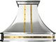 Cyclone® 48" Stainless Steel Brass Wall Mounted Range Hood-0