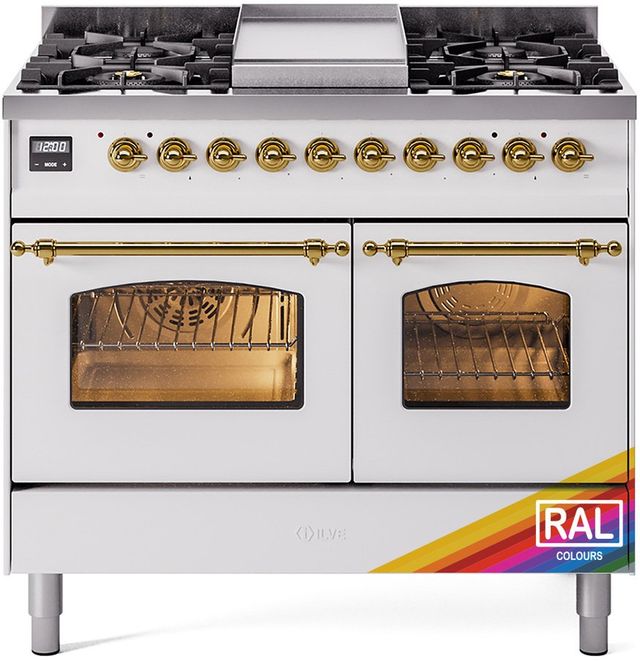 Ilve Nostalgie II 40" RAL Color Freestanding Dual Fuel Range Gerhard