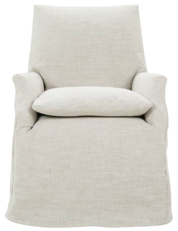 Rowe® Customizable Cece Slipcovered Dining Arm Chair-1