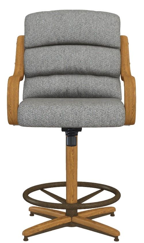 Chromcraft™ Customizable Nova Counter Chair with Metal Footrest-3