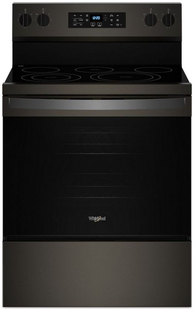 Whirlpool® 30" Black Stainless Steel Freestanding Electric Range -0