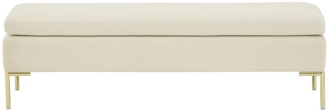 Michael Amini® Zennia Ivory Accent Bench-1