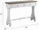 ACME Furniture Carminda Brown Console Table with Antique White Base-3