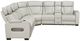 Homelegance® Fairway 3-Piece Taupe Power Reclining Sectional with Right Side Console-2
