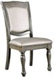 Furniture of America® Alpena 2-Piece Gray/Silver Side Chair Set-0