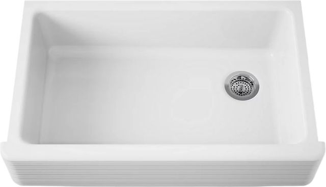KOHLER® Hayridge® Whitehaven® White 36" Undermount Single-Bowl Farmhouse Kitchen Sink-0