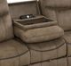 American Wholesale Furniture Knoxville Brown Manual Reclining Sofa-2