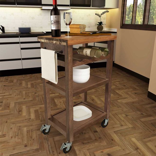 Steve Silver Co. Belden Brown Kitchen Cart-1