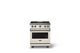 Viking® 5 Series 30" Pure White Pro Style Gas (NG) Range with Polished Chrome Trim-3