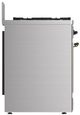 Ilve® Majestic III 30" Stainless Steel Pro Style Dual Fuel Natural Gas Range with Solid Door and Burnished Trim-4