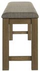 Liberty Furniture Brook Bay Gray/Sandstone Counter Dining Bench-4