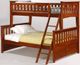Night & Day Furniture™ Ginger Cherry Twin/Full Bunk Bed-0