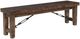 TEI Rustic Lodge Distressed Brown Bench-0